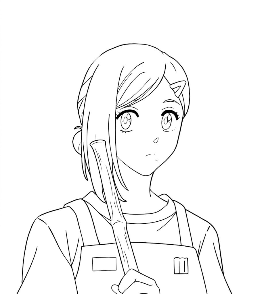 Coloriage Aoi Sakamoto bonne