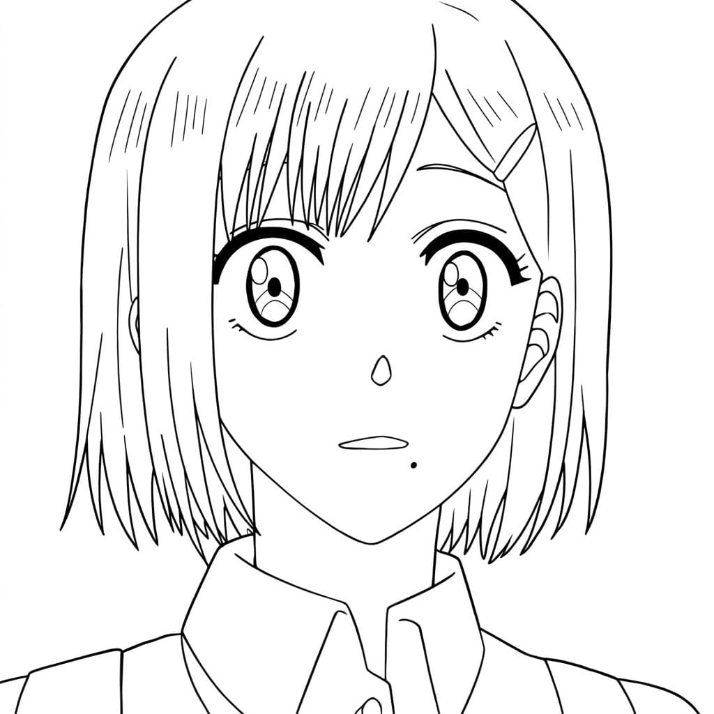 Coloriage Aoi Sakamoto jeune