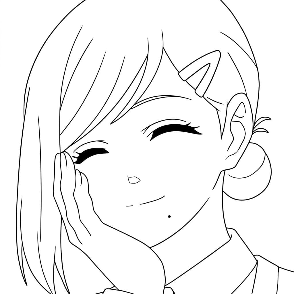 Coloriage Aoi Sakamoto mignonne