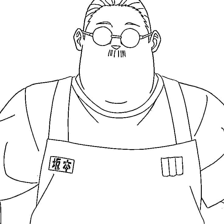 Coloriage Big Taro Sakamoto