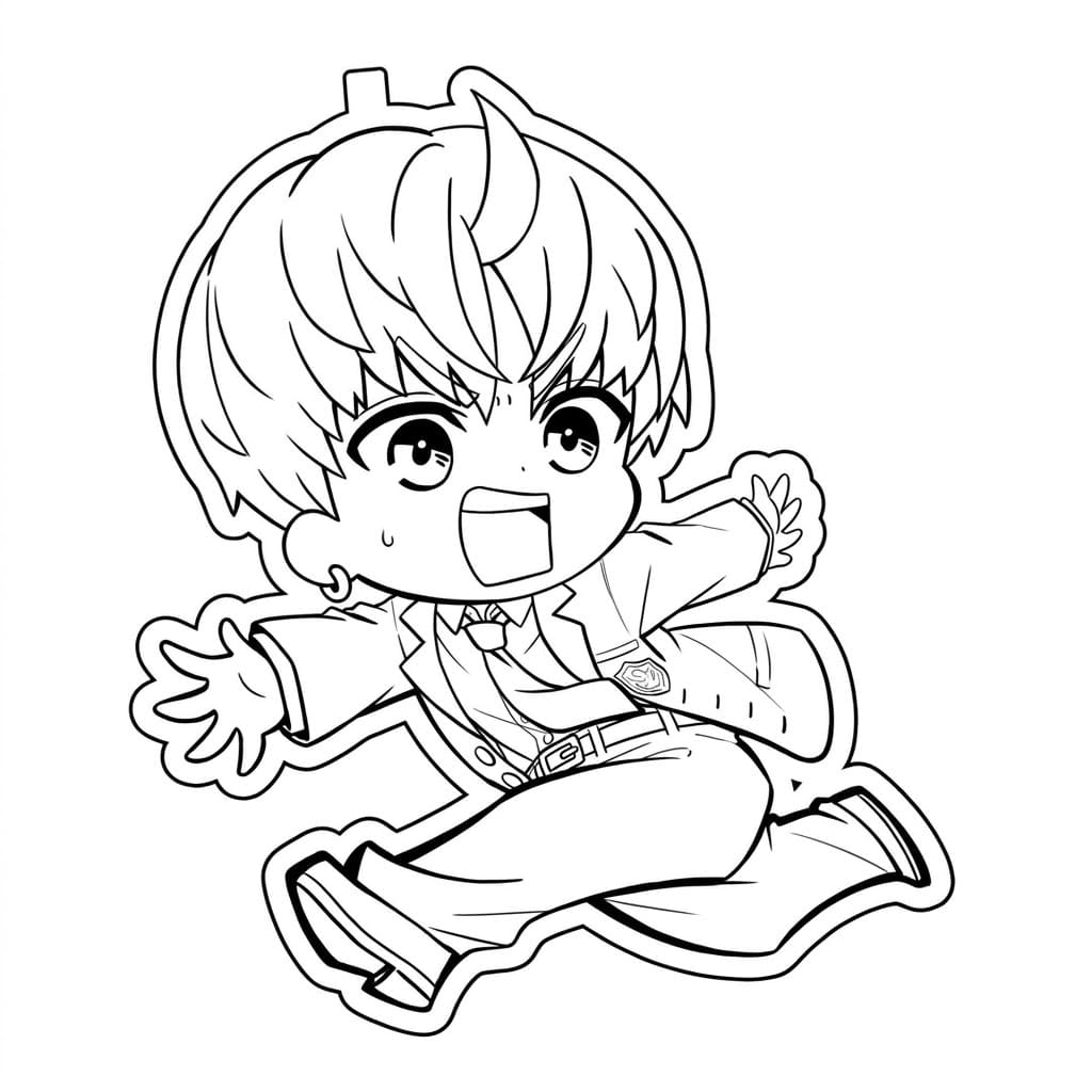 Coloriage Chibi Jin Enjôji