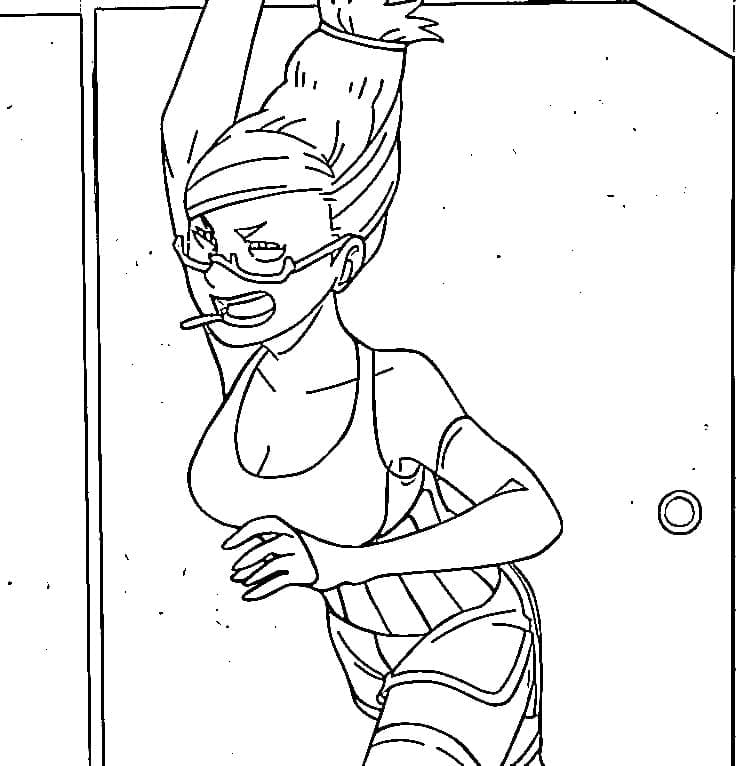 Coloriage Chignon Seiko Ayase