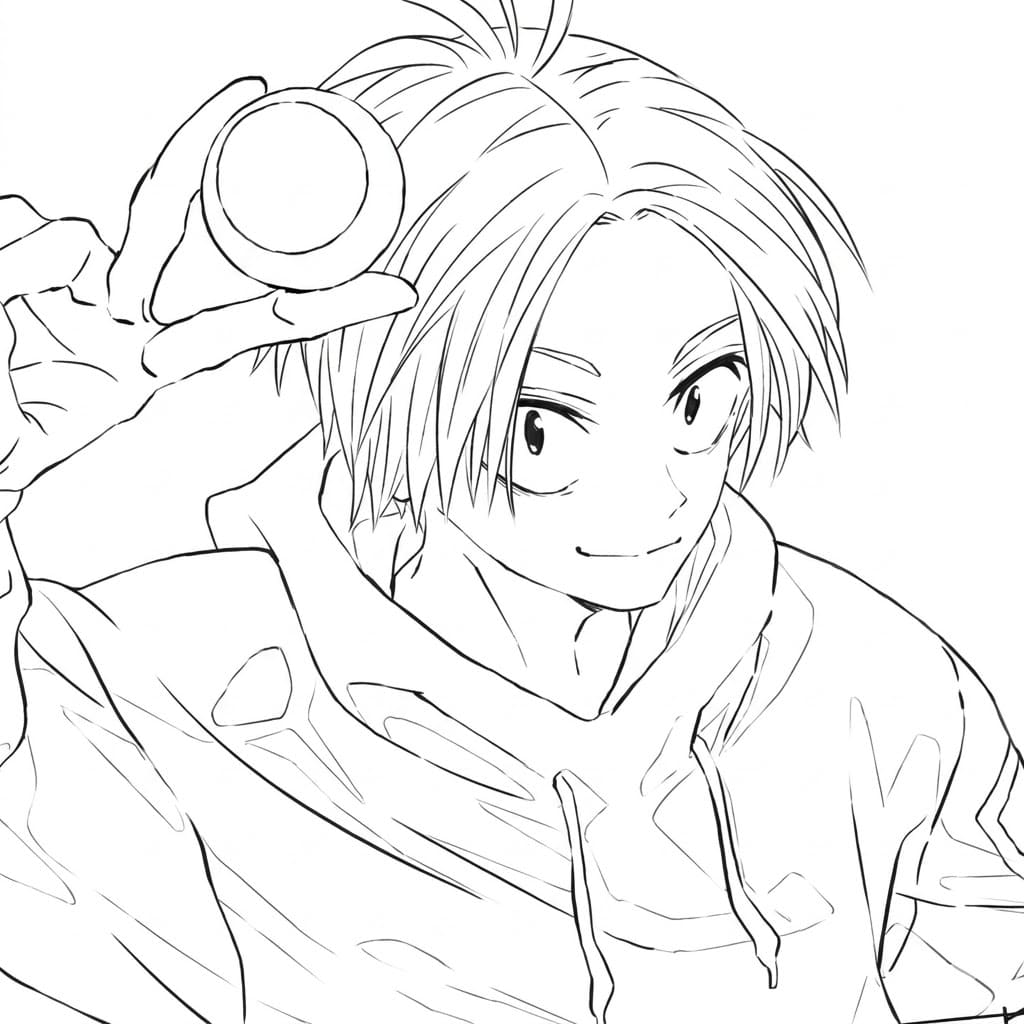 Coloriage Chignon Shin Asakura