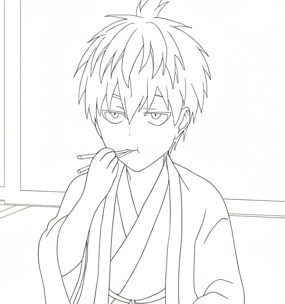 Coloriage Child Emperor de Anime One Punch Man