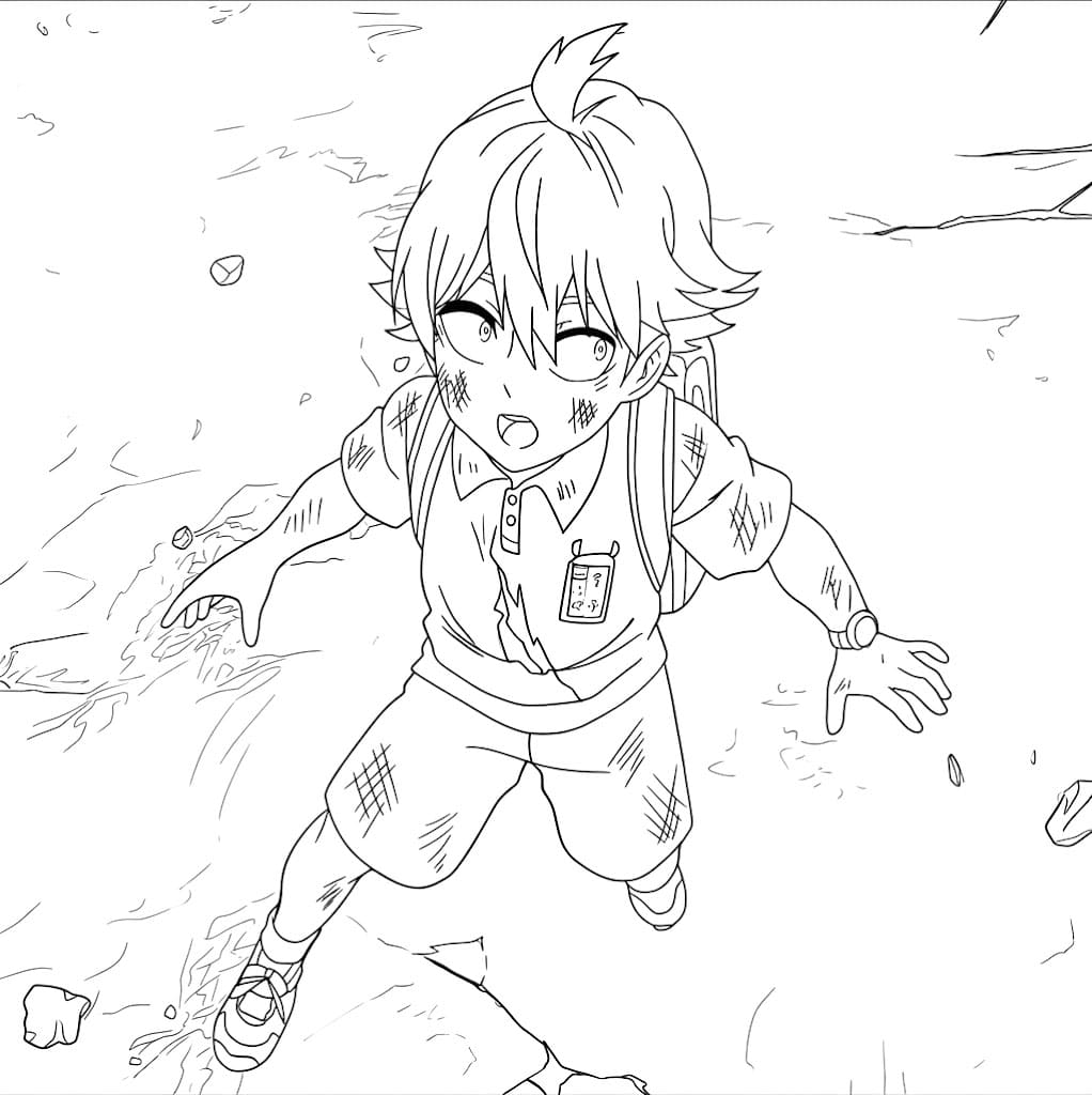 Coloriage Child Emperor effrayant