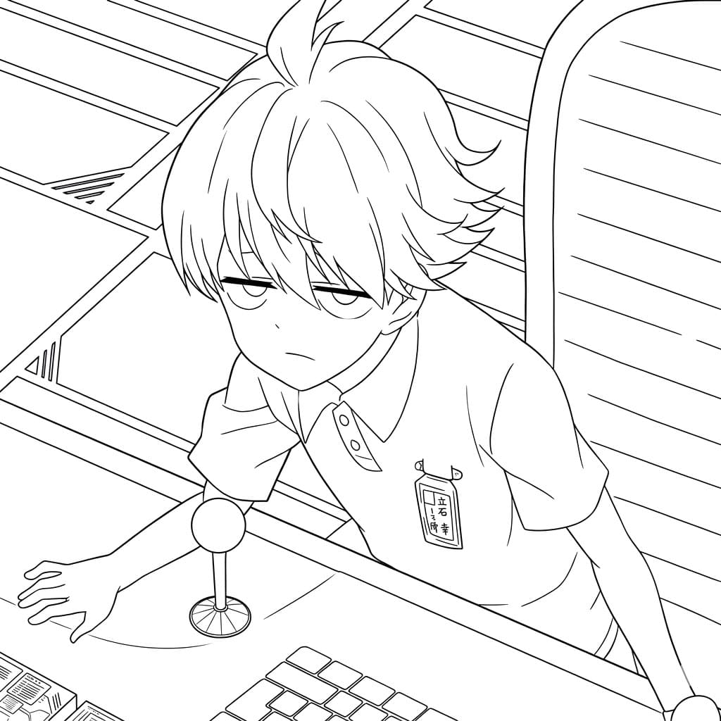 Coloriage Child Emperor fatigué