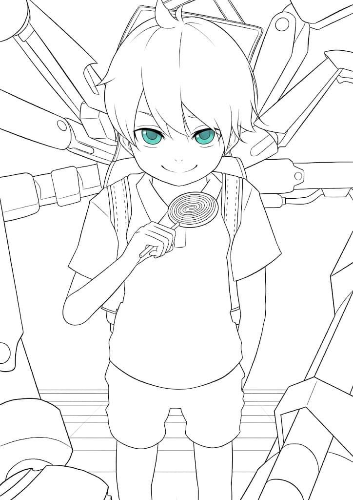 Coloriage Child Emperor imprimer