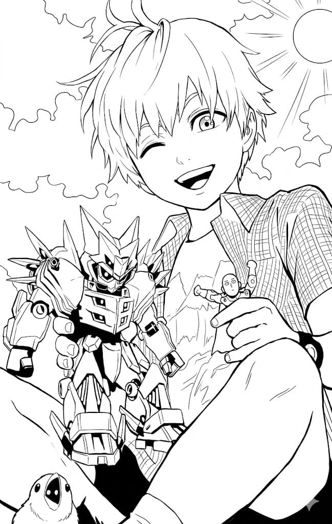 Coloriage Child Emperor séance