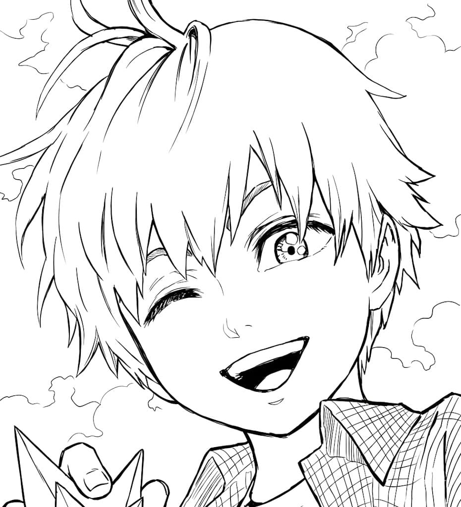 Coloriage Child Emperor sourire