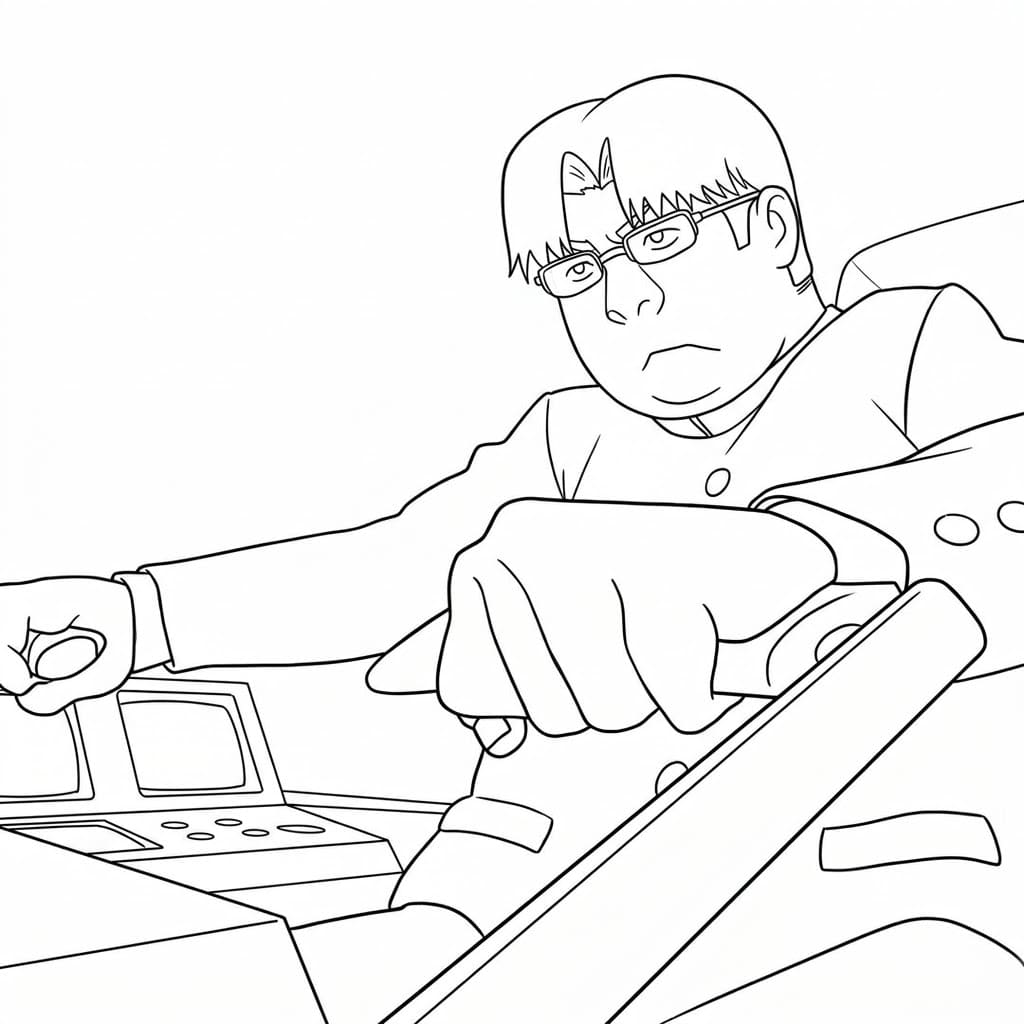 Coloriage Contrôle de Kinta Sakata