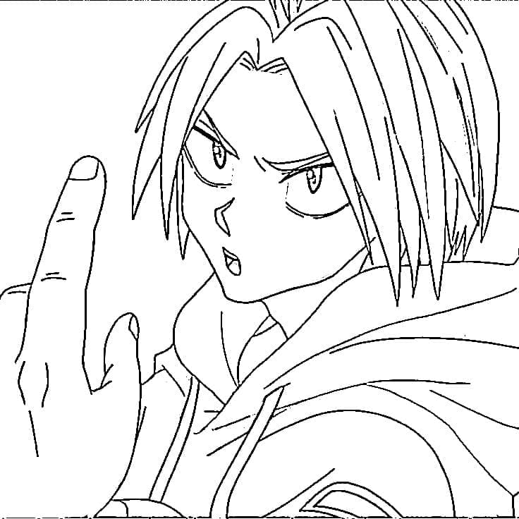 Coloriage Cool Shin Asakura