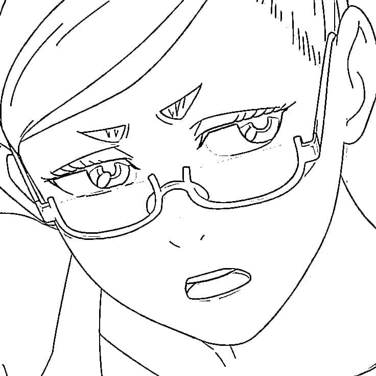 Coloriage Dandadan Seiko Ayase