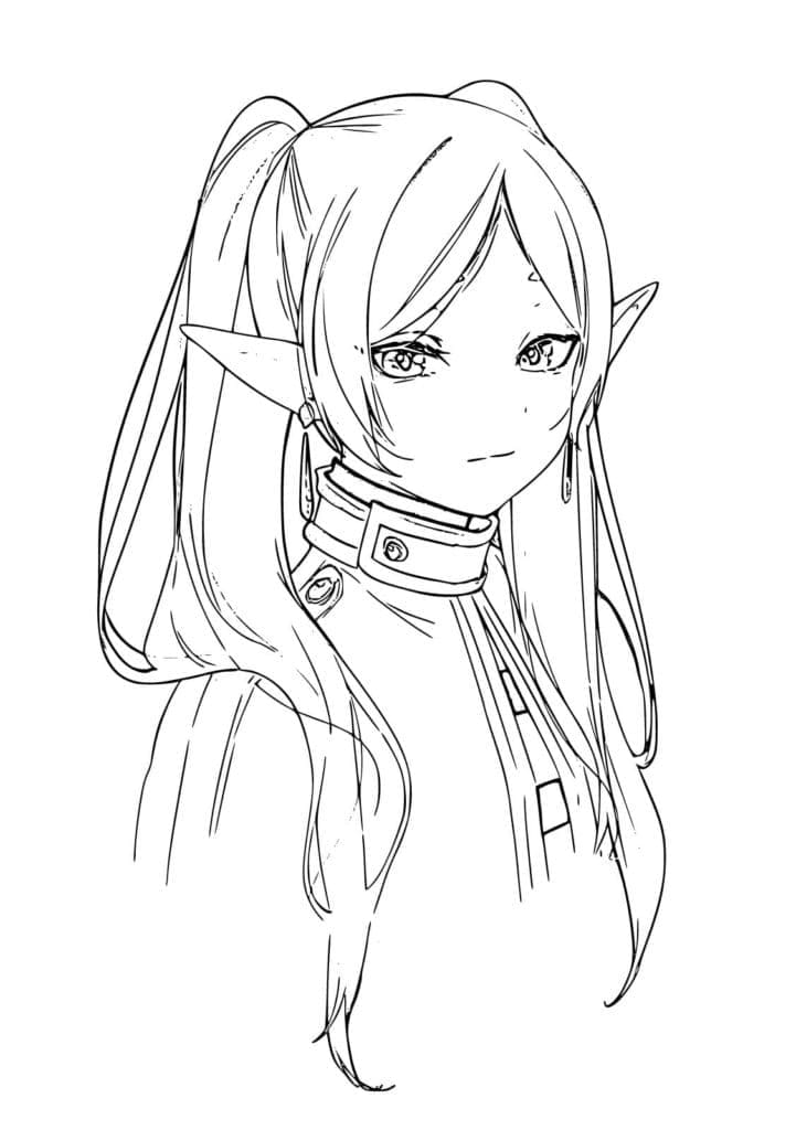 Coloriage Dessin gratuit de Frieren