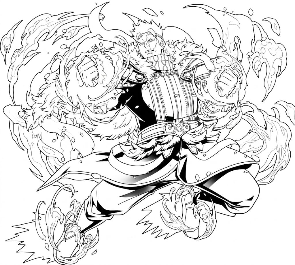 Coloriage Endeavor combat