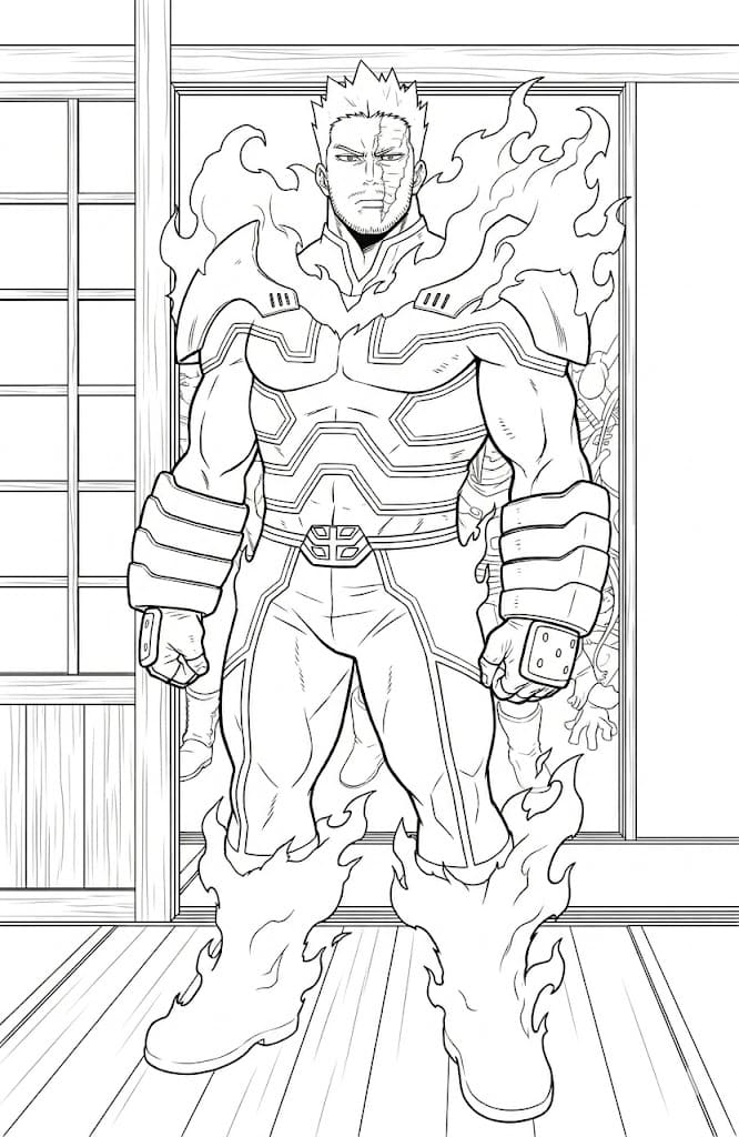 Coloriage Endeavor debout