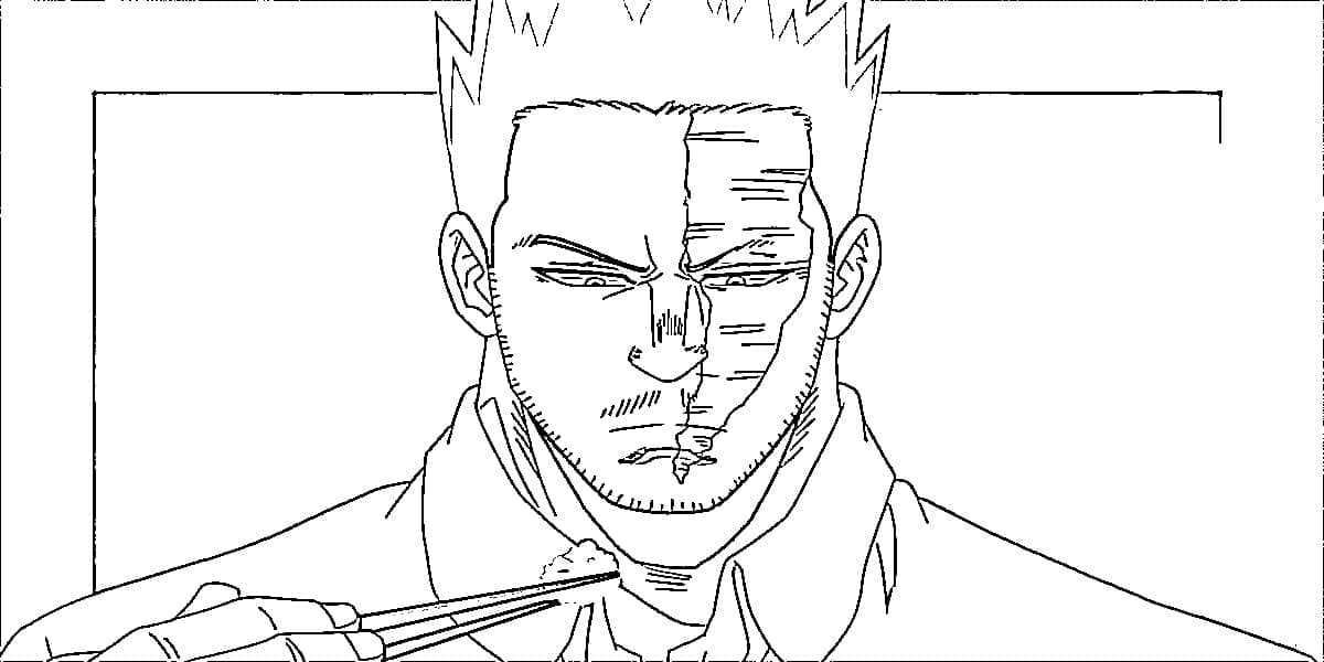 Coloriage Enji Todoroki Endeavor