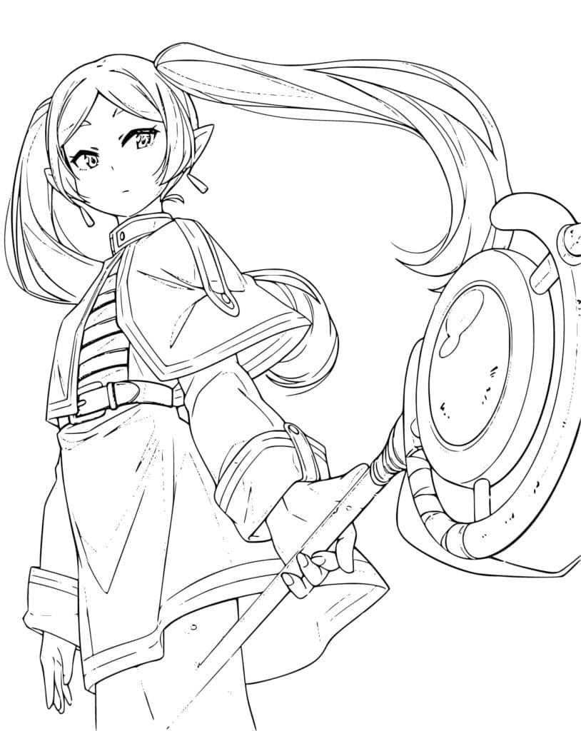 Coloriage Frieren à imprimer gratuitement