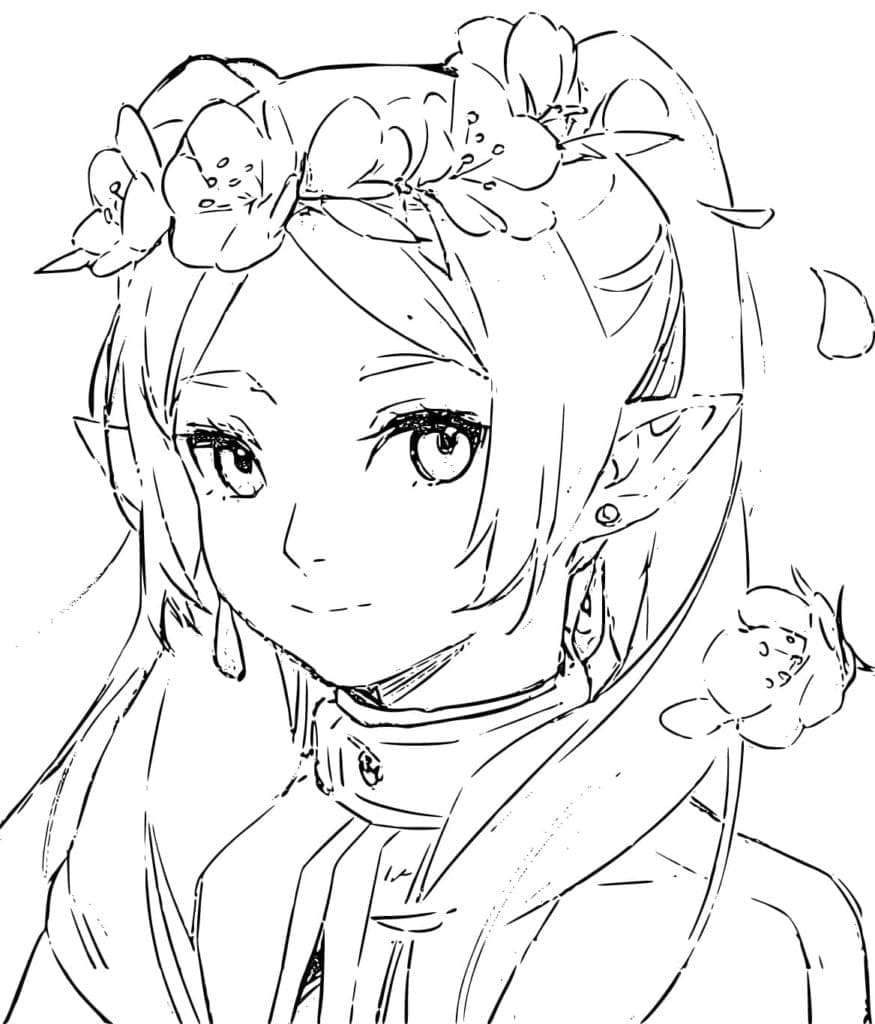 Coloriage Frieren Belle