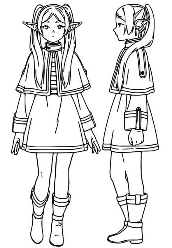 Coloriage Frieren de Frieren Beyond Journey's End