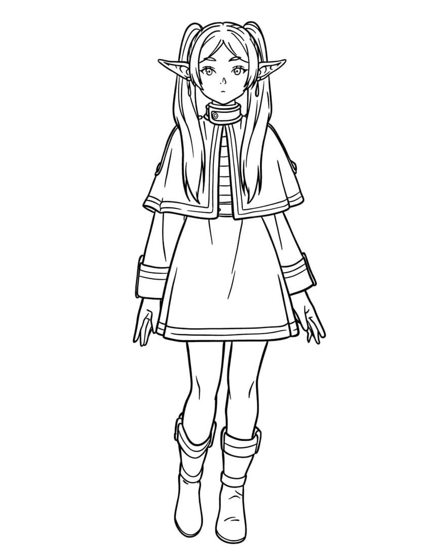 Coloriage Frieren est jolie