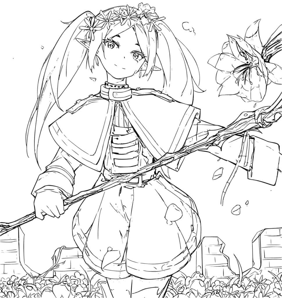 Coloriage Frieren Mignonne