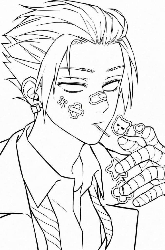 Coloriage Gaku dans Anime Sakamoto Days