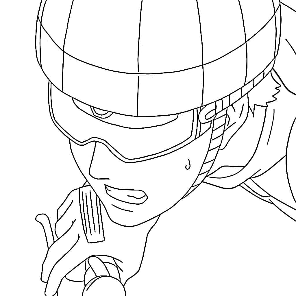 Coloriage Génial Roulettes Rider