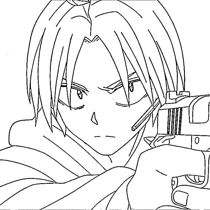 Coloriage Génial Shin Asakura