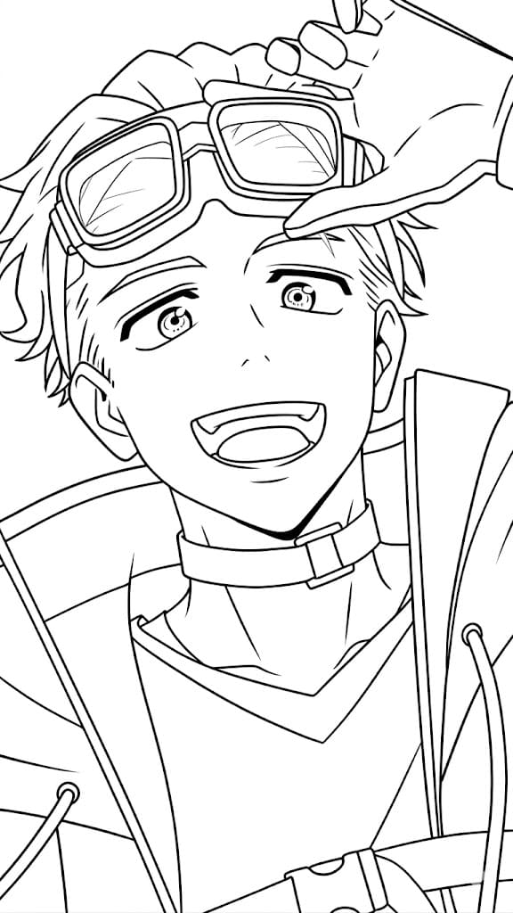 Coloriage Hajime Umemiya amusant