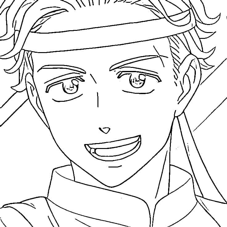 Coloriage Hajime Umemiya dans Anime Wind Breaker
