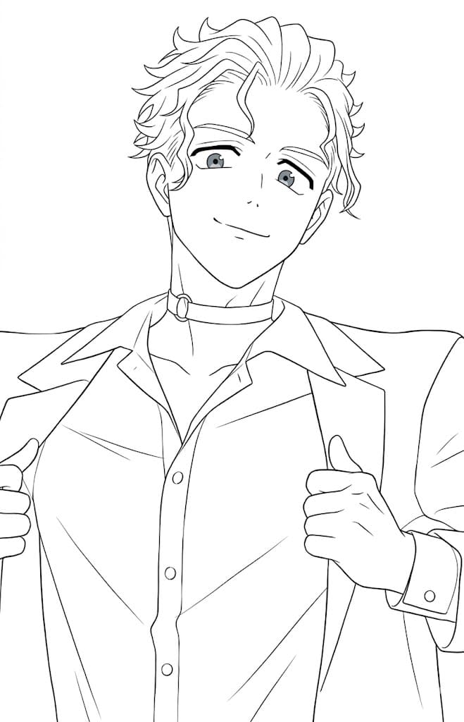 Coloriage Hajime Umemiya imprimable