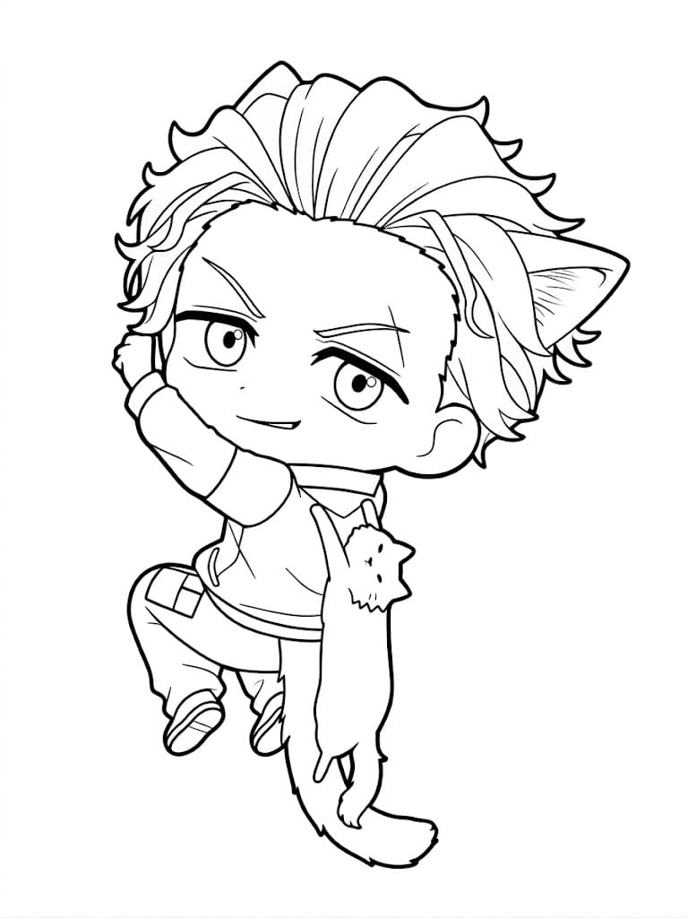 Coloriage Hajime Umemiya petit