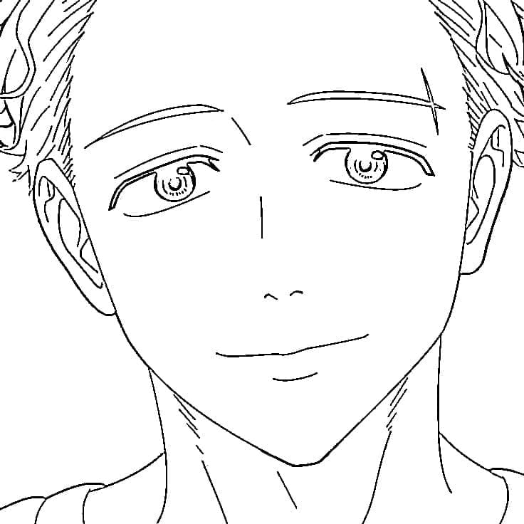 Coloriage Hajime Umemiya Wind Breaker