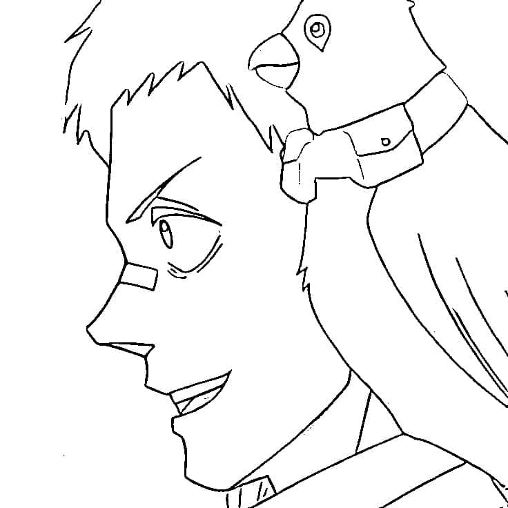 Coloriage Heisuke Mashimo dans Sakamoto Days