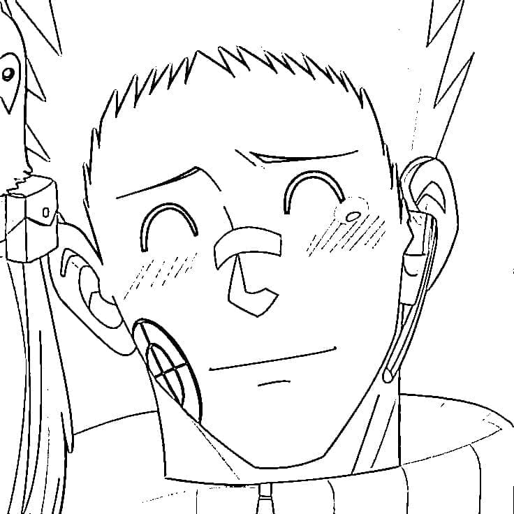 Coloriage Heisuke Mashimo de Anime Sakamoto Days