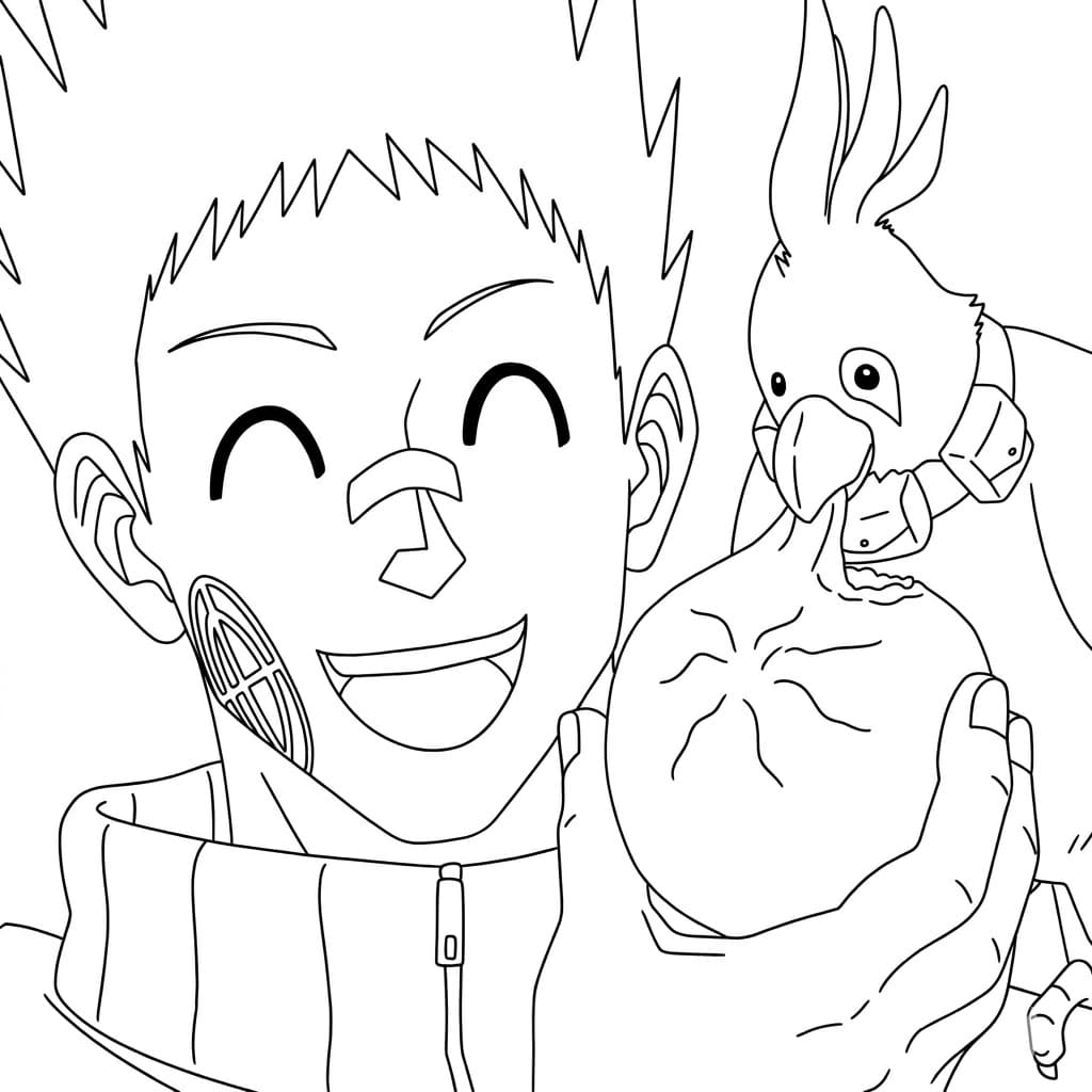 Coloriage Heisuke Mashimo rit