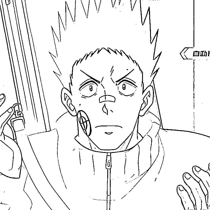 Coloriage Heisuke Mashimo Sakamoto Days