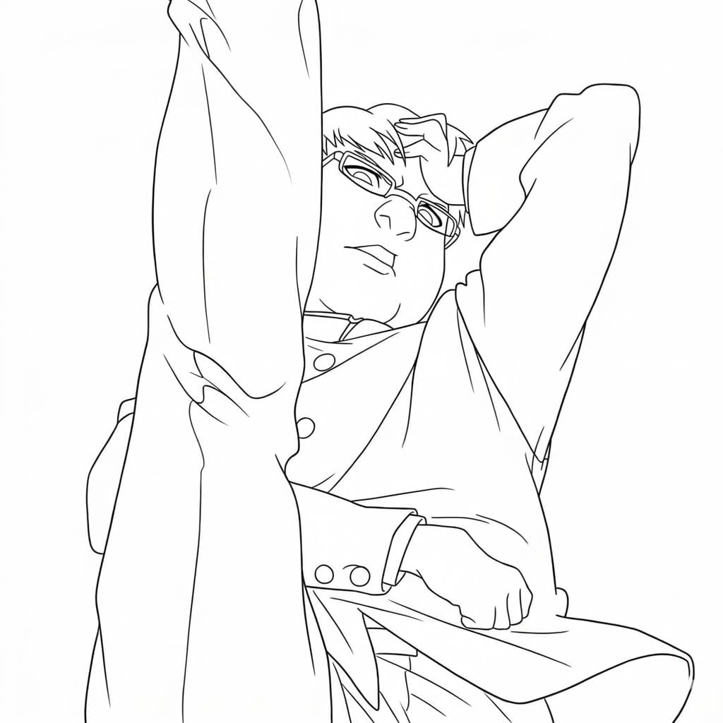 Coloriage Intérêt de Kinta Sakata