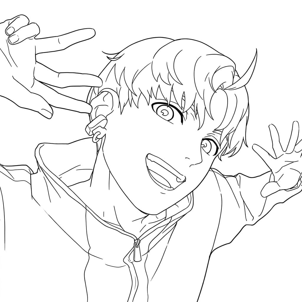 Coloriage Jin Enjôji beau