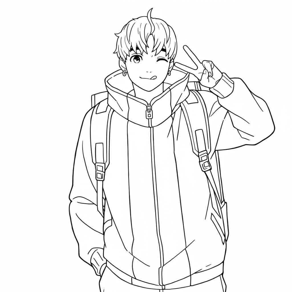 Coloriage Jin Enjôji bon