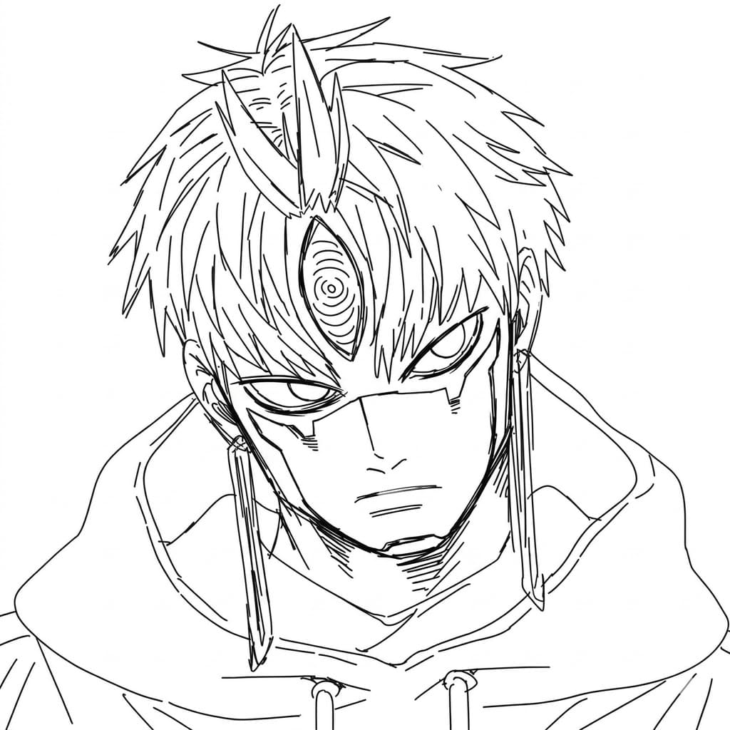 Coloriage Jin Enjôji Cool