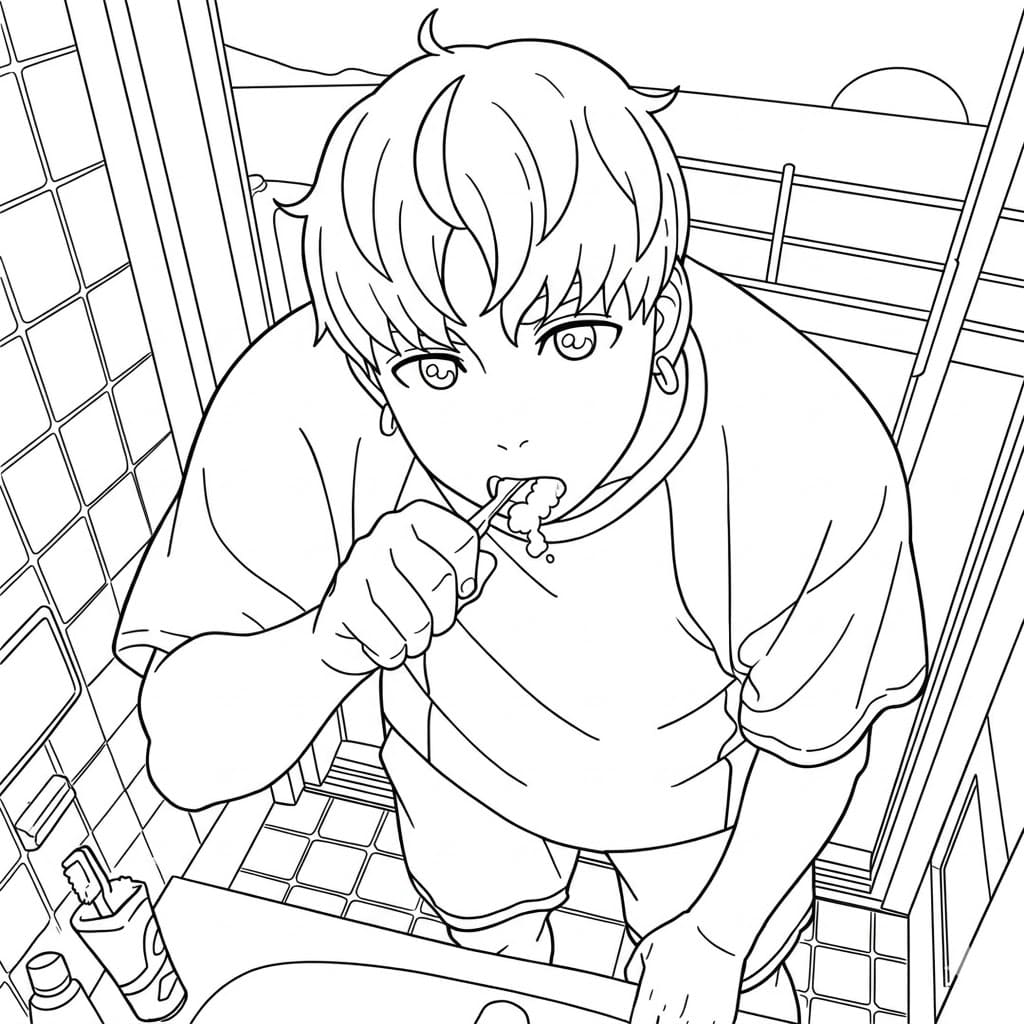 Coloriage Jin Enjôji imprimable