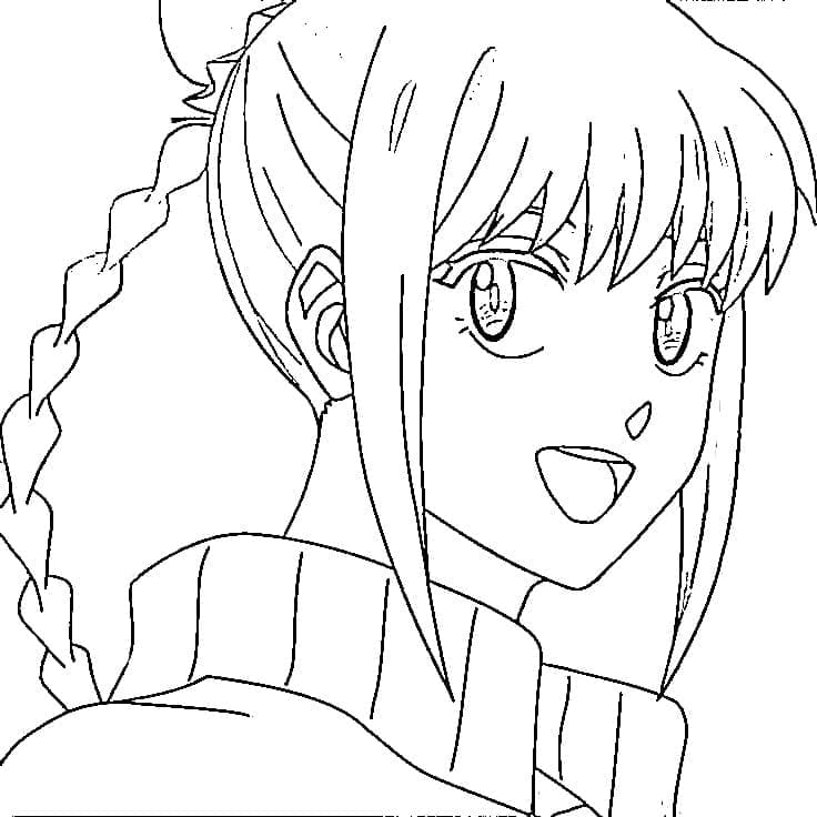 Coloriage Jolie Lu Shaotang gratuite