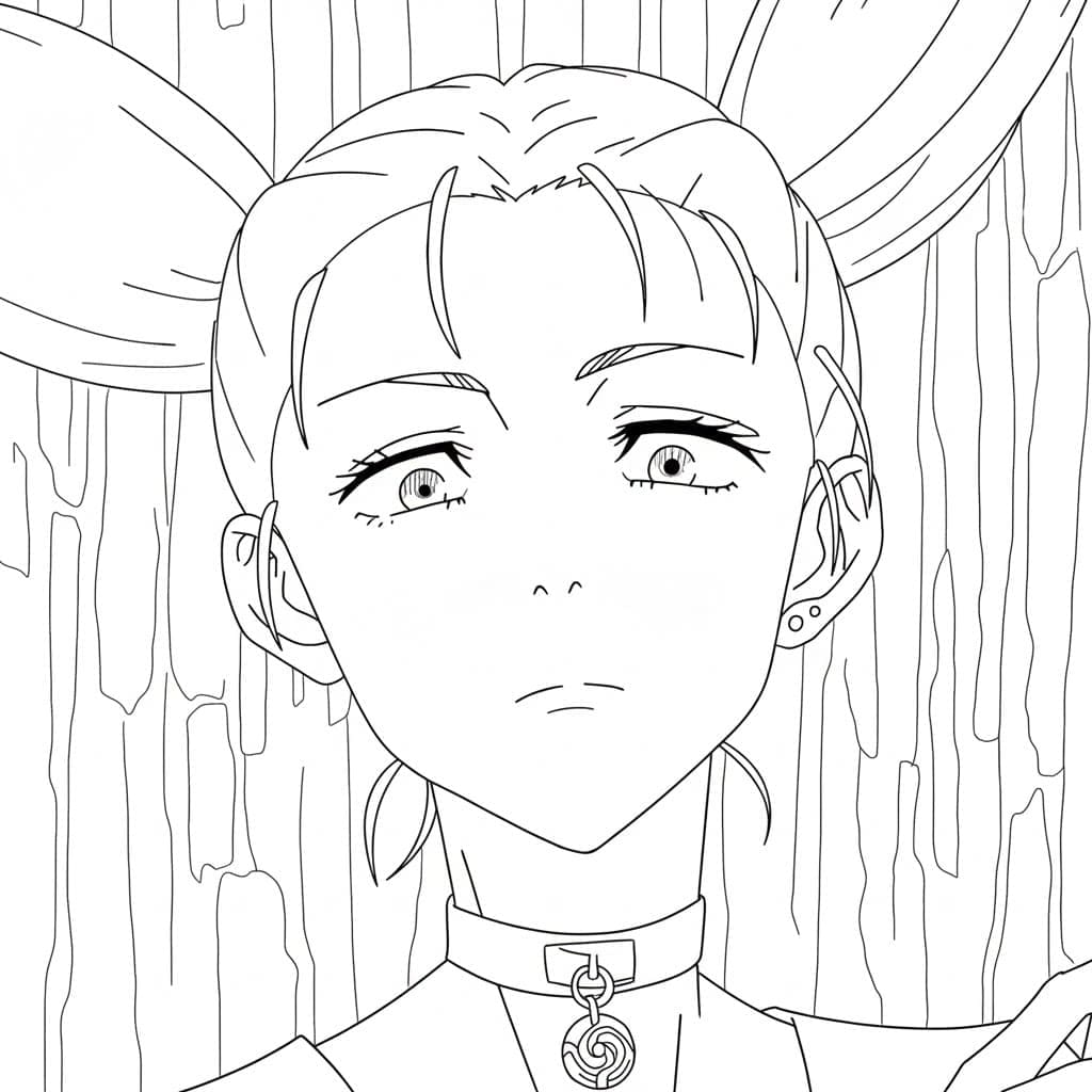 Coloriage Jujutsu Kaisen Momo Nishimiya