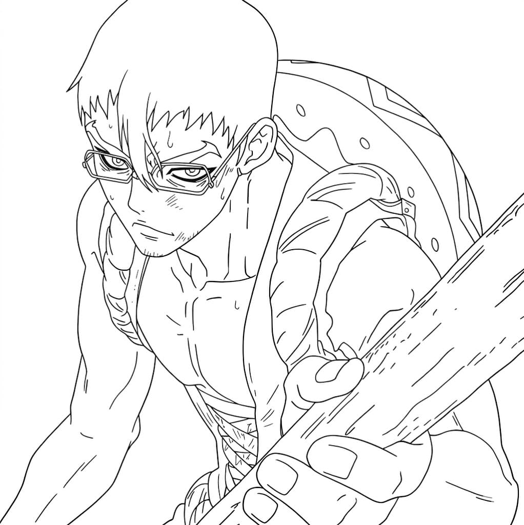 Coloriage Kinro à l’Attaque