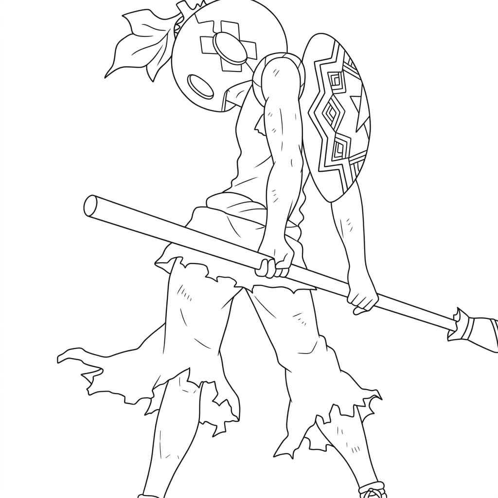 Coloriage Kinro avec Lance