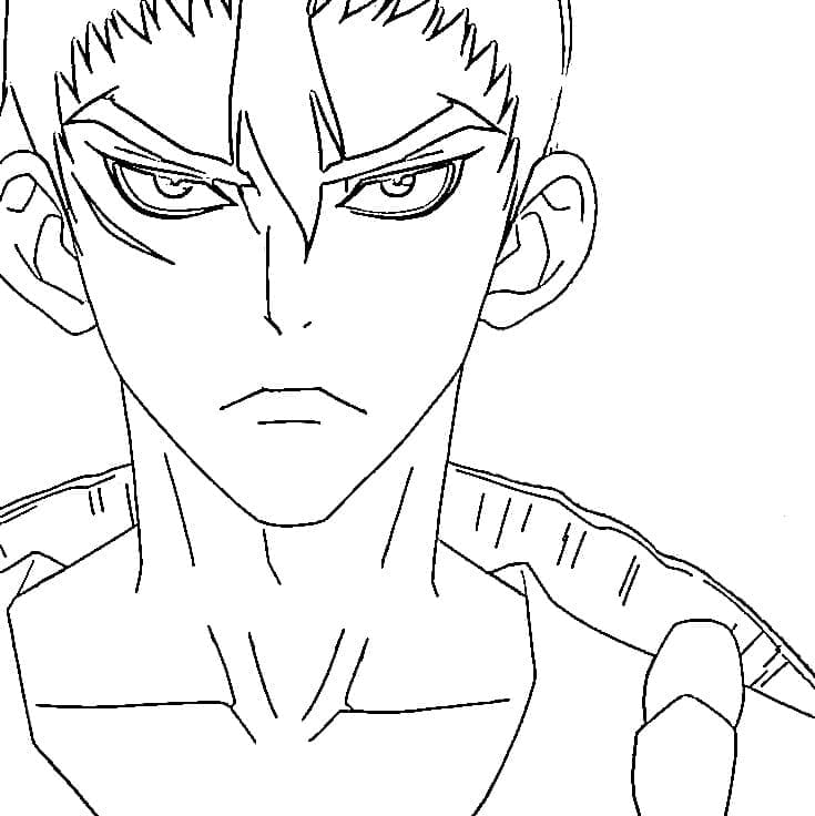 Coloriage Kinro dans Dr Stone