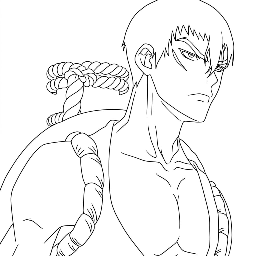 Coloriage Kinro Guerrier