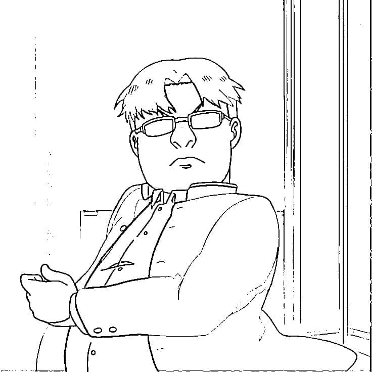 Coloriage Kinta Sakata Dandadan