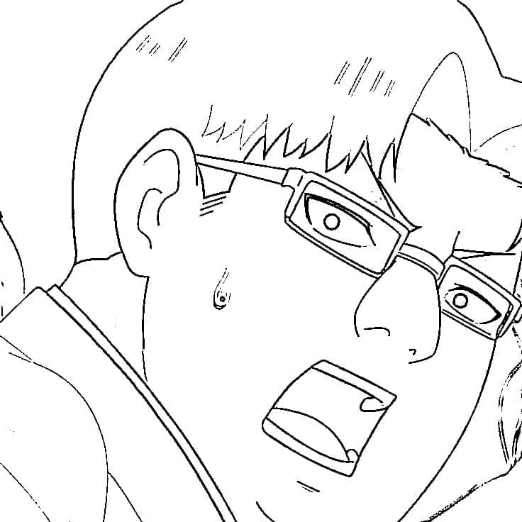 Coloriage Kinta Sakata dans Dandadan